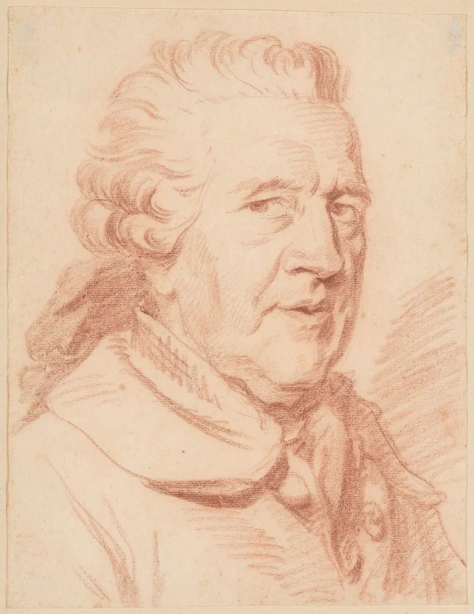 Portrait of a Man by anonymous, drawing, 1700-1799