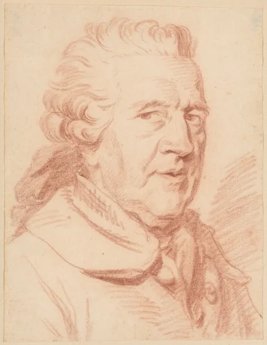 Portrait of a Man by anonymous, drawing, 1700-1799