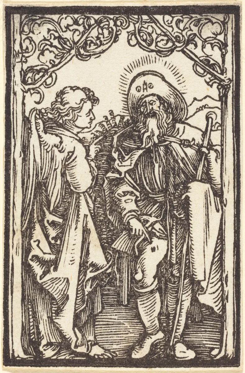 Saint Roch by Albrecht Dürer, print, 1500