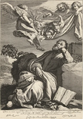 Visioen van Petrus by Jeremias Falck, print, 1655-1677