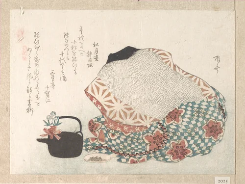 Outfit for the New Year Ceremony by Ryūryūkyo Shinsai (柳々居辰斎), print, 1800-1899