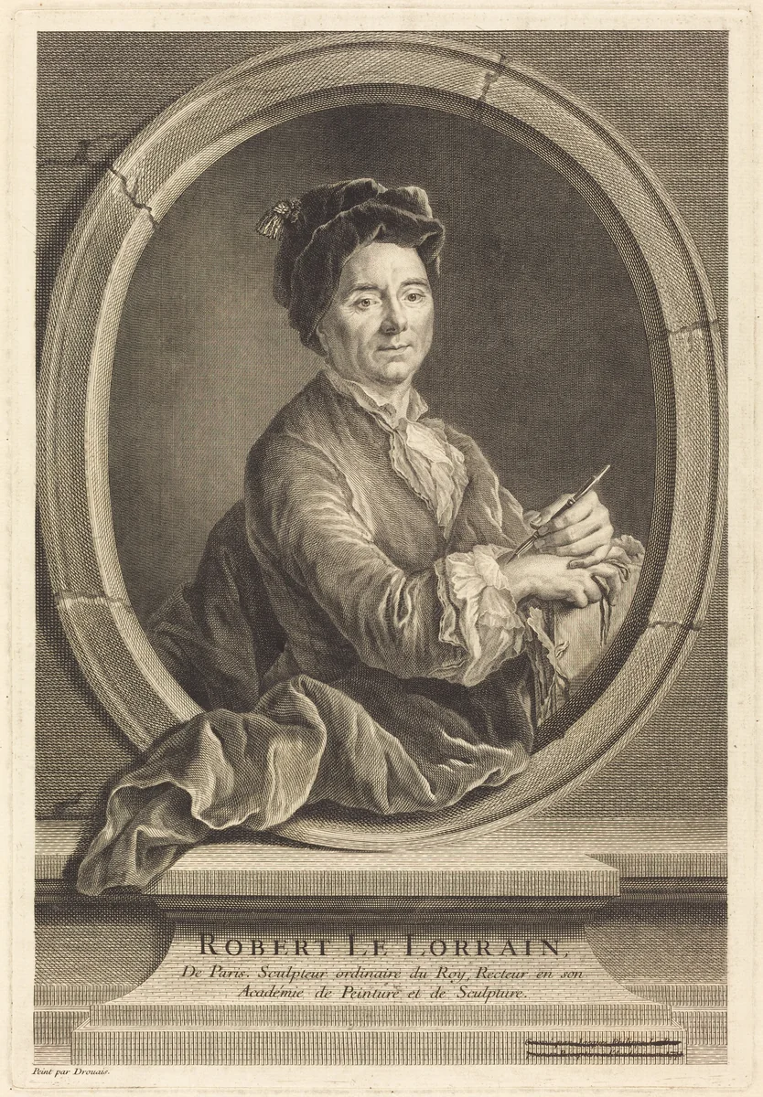 Robert le Lorrain by Jacques-Philippe Le Bas; Hubert Drouais, print, 1741