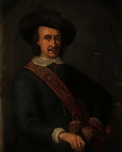 Portrait of Cornelis van der Lijn, Governor-General of the Dutch East Indies by anonymous, painting, 1645-1675