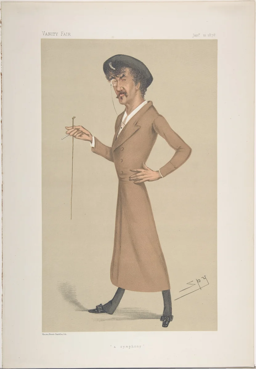 A Symphony (from "Vanity Fair") by Leslie Ward, print, 1878