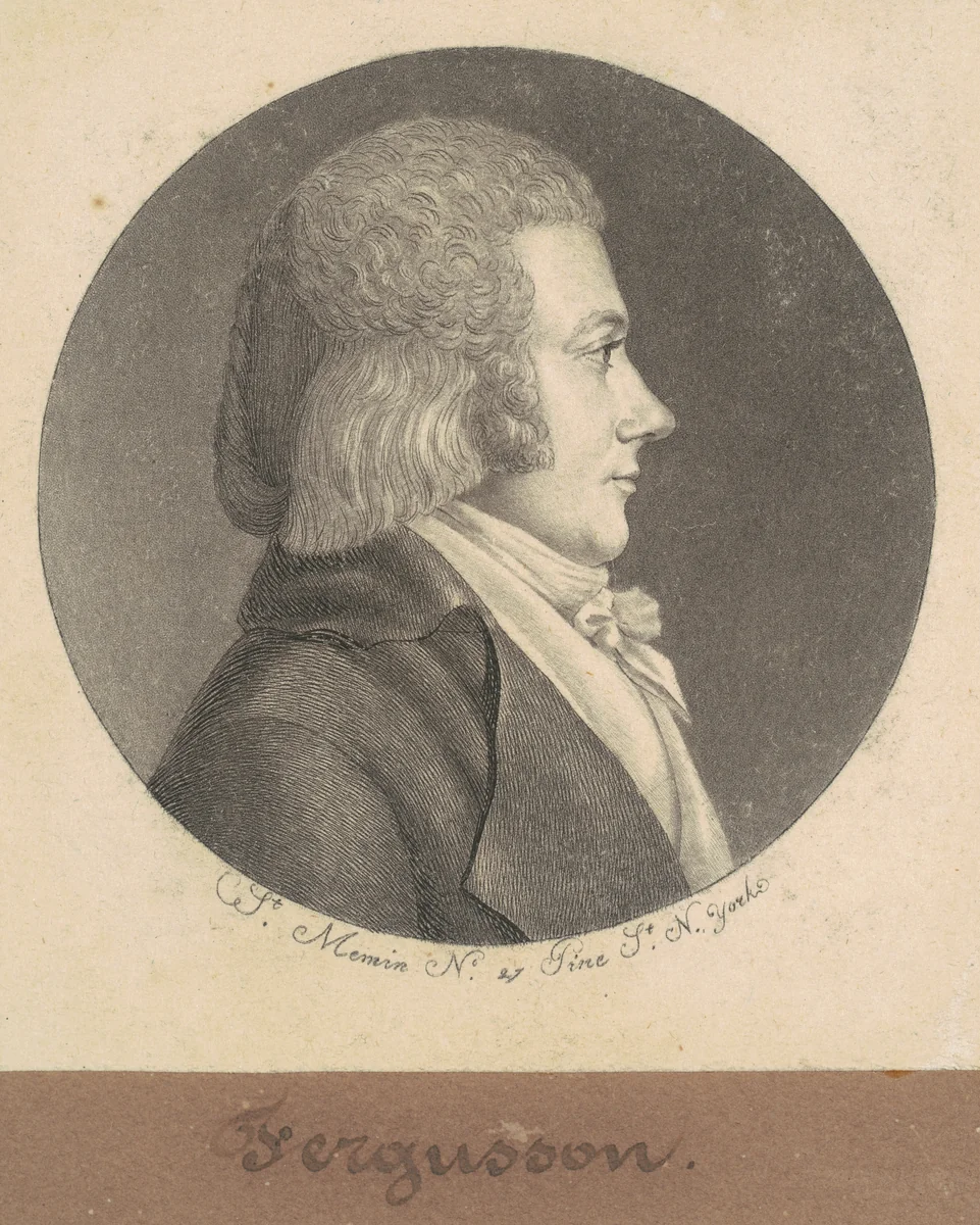 Ferguson by Charles B. J. Févret de Saint-Mémin, print, 1797