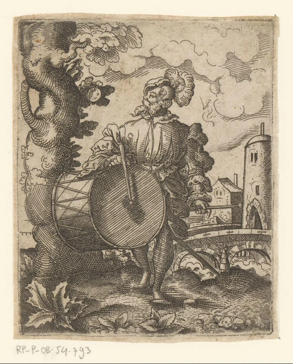 Trommelaar by Unknown, print, 1524-1562