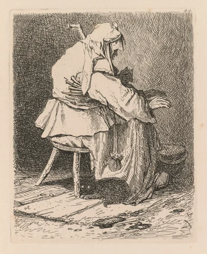 Liber Studiorum: Plate 44, Sketch after Rembrandt by John Sell Cotman, book, 1838