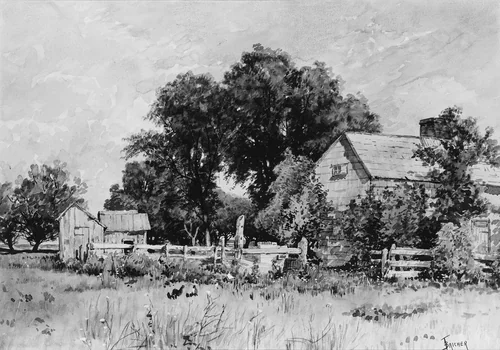 The Farm by Alfred Thompson Bricher, artwork, 1880-1890