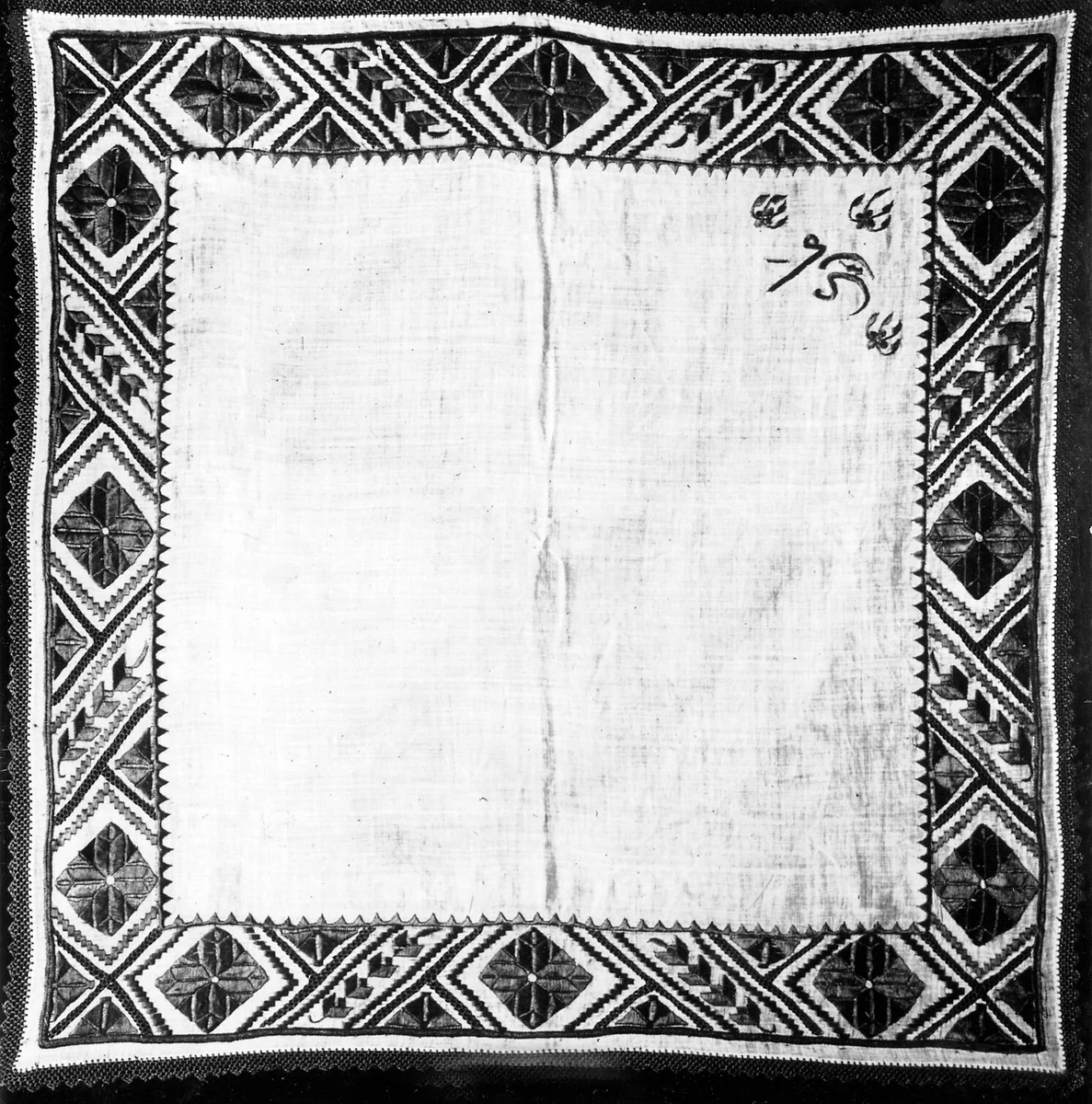 Handkerchief by India, textile, 1801-1900