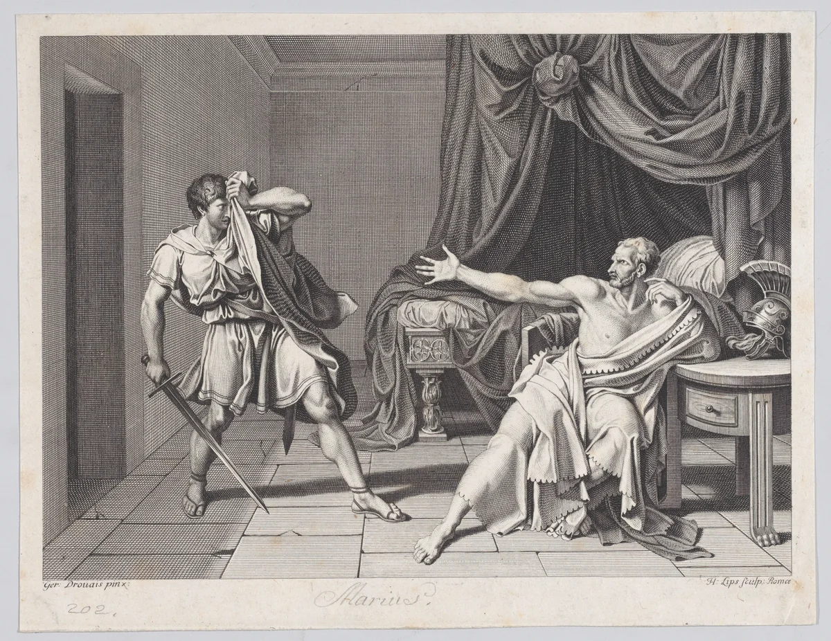 Marius by Johann Heinrich Lips, print, 1780-1817