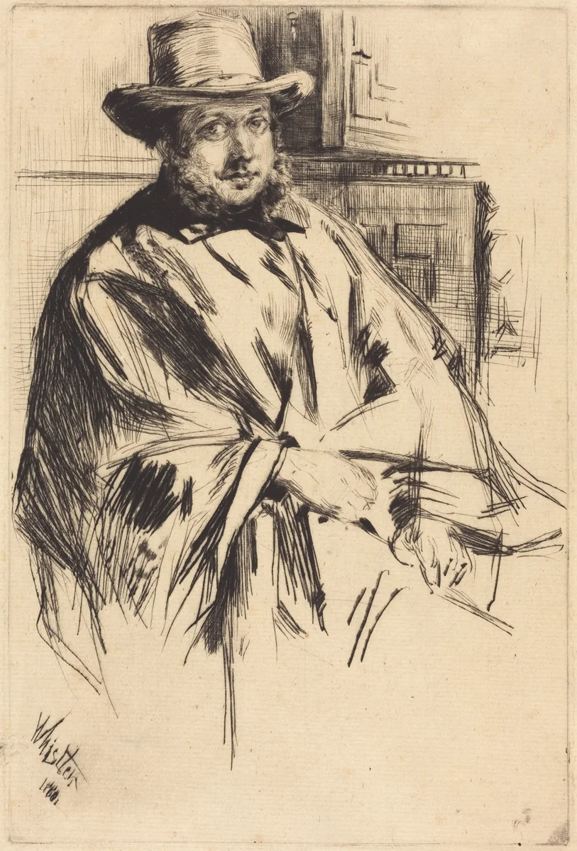 Mr. Davis (Mr. Mann) by James McNeill Whistler, print, 1860