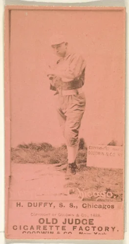 Hugh Duffy, Shortstop, Chicago, from the Old Judge series (N172) for Old Judge Cigarettes by Goodwin & Company, photograph, 1888
