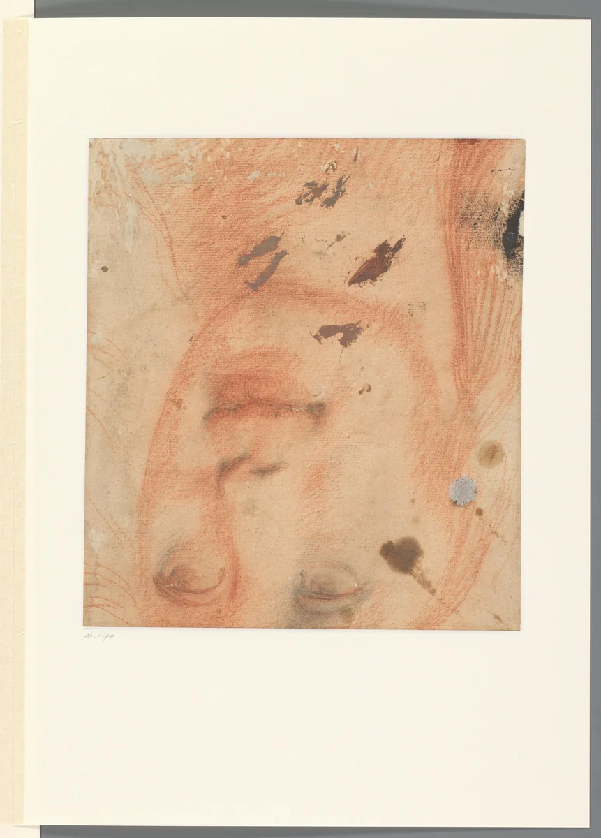 Hoofd van een meisje by Gerrit Pietersz. Sweelink, drawing, 1576-1656