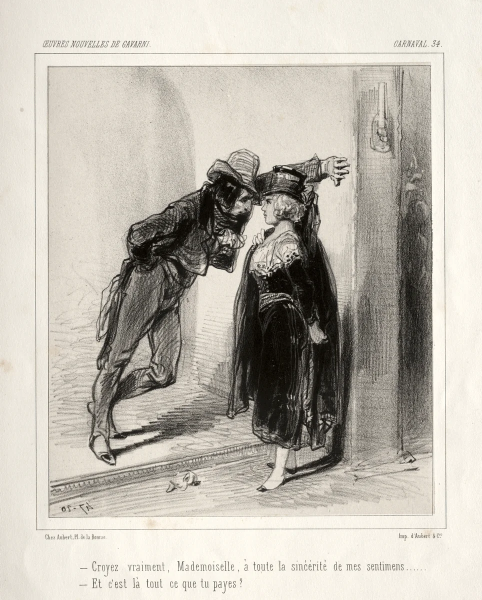 Carnaval by Paul Gavarni, print, 1824-1847