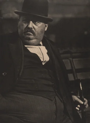 Man in a Derby by Paul Strand, photograph, 1916