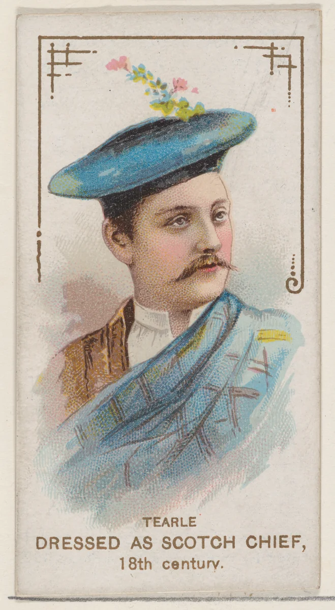 Tearle Dressed as Scotch Chief of the 18th Century, from the set Actors and Actresses, First Series (N70) for Duke brand cigarettes by W. Duke, Sons & Co., print, 1888-1889