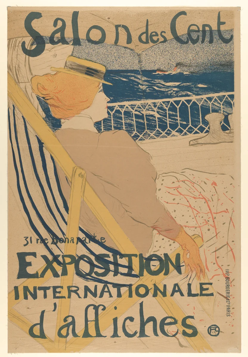 Salon des Cent: Exposition Internationale d'affiches by Henri de Toulouse-Lautrec, print, 1895