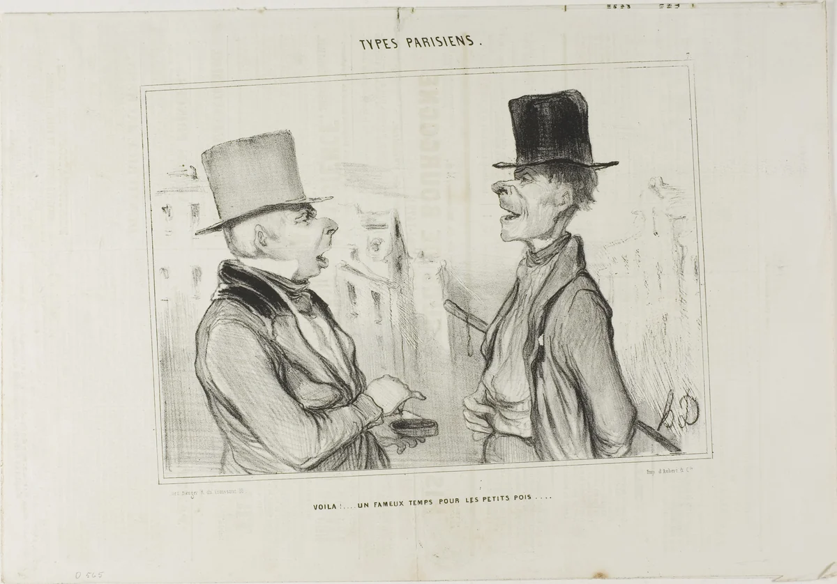Great Times for Small Fry..., plate 7 from Types Parisiens by Honoré-Victorin Daumier, print, 1841
