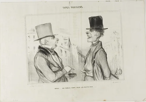 Great Times for Small Fry..., plate 7 from Types Parisiens by Honoré-Victorin Daumier, print, 1841