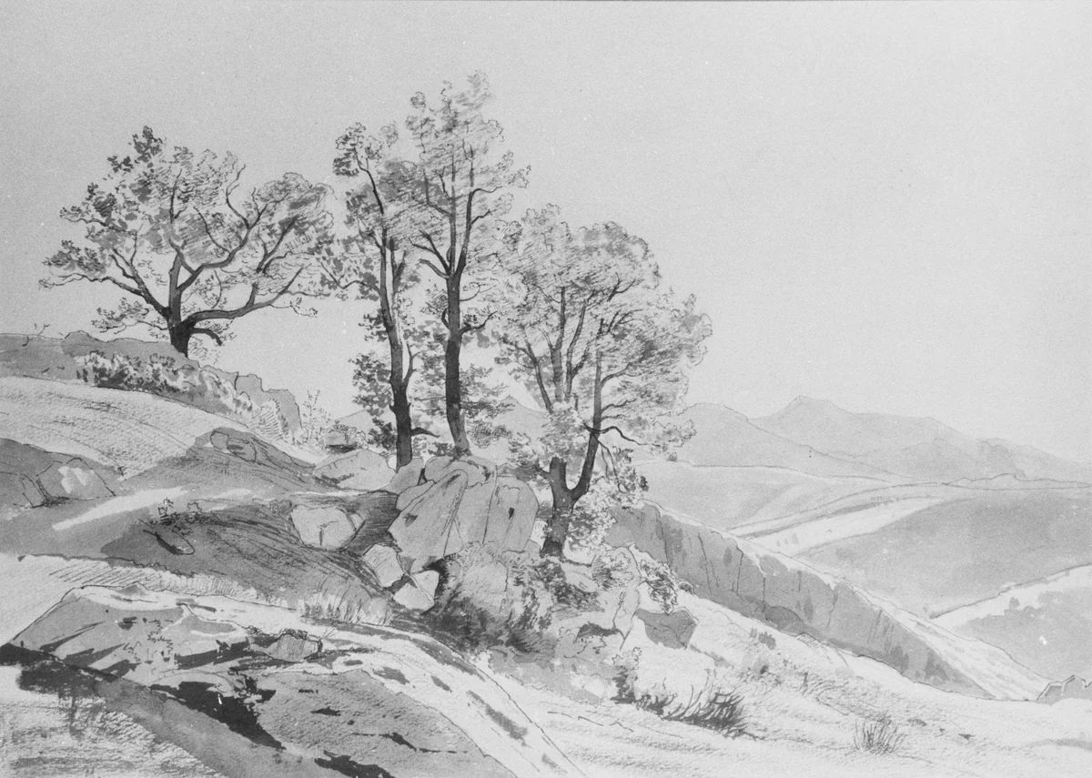 Olevano (Campagna Romana) by William Stanley Haseltine, artwork, 1858