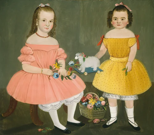The Burnish Sisters by William Matthew Prior, painting, 1854