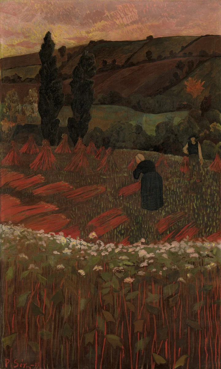 The Harvest of Buckwheat by Paul Sérusier, painting, 1899