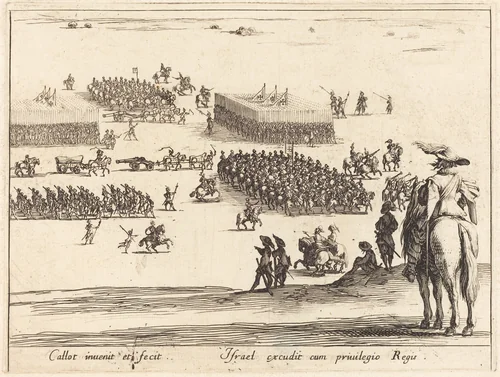 The Review by Jacques Callot, print, 1627-1628