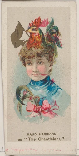 Maud Harrison as "The Chanticlear," from the series Fancy Dress Ball Costumes (N73) for Duke brand cigarettes by W. Duke, Sons & Co., print, 1889