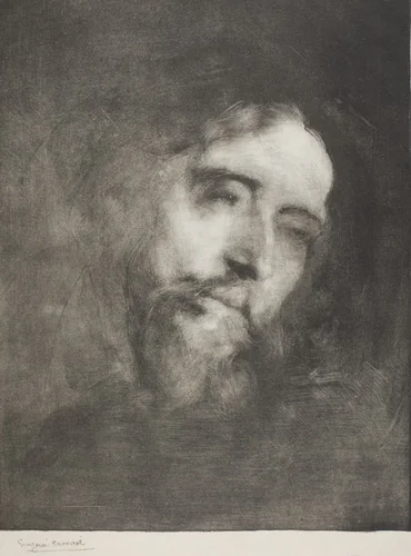 Alphonse Daudet by Eugène Carrière, print, 1893
