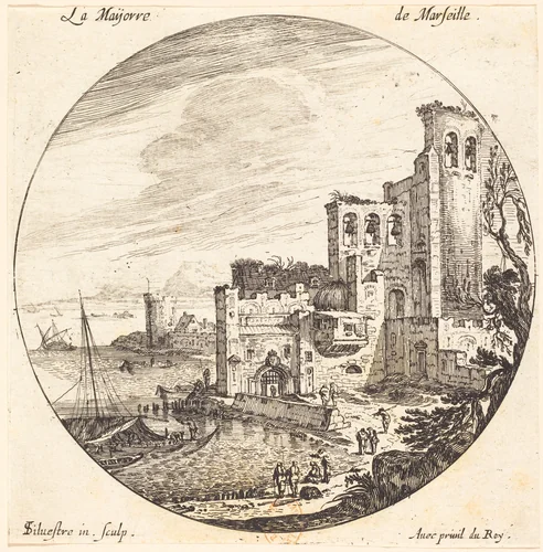 La Maijorre de Marseille by Israël Silvestre, print, 1621-1691