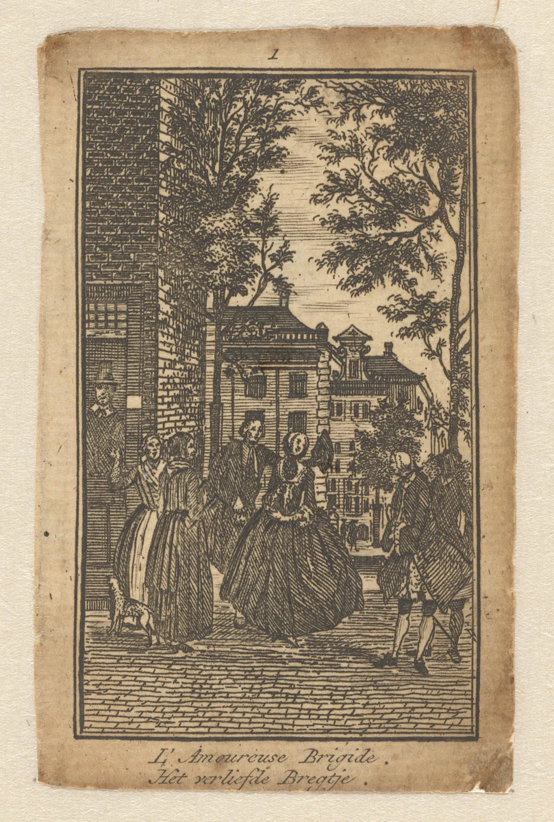 Het verliefde Bregtje by anonymous, print, 1801-1900