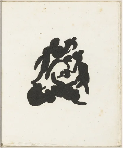 Plate (folio 6) from Cinéma calendrier du coeur abstrait, maisons (Cinema Calendar of the Abstract Heart, Houses) by Jean Arp, illustrated book, 1920