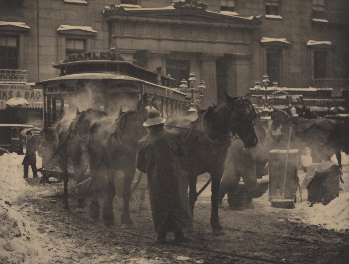 The Terminal by Alfred Stieglitz, photograph, 1893