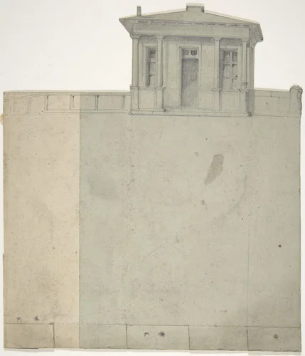 Design for a Stage Set at the Opéra, Paris by Eugène Cicéri, drawing, 1830-1890