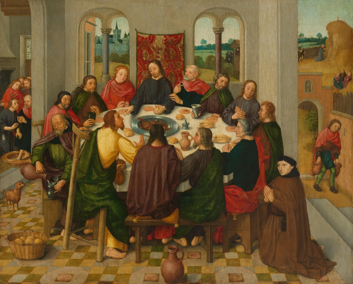Last Supper by Unknown, painting, 1485-1500