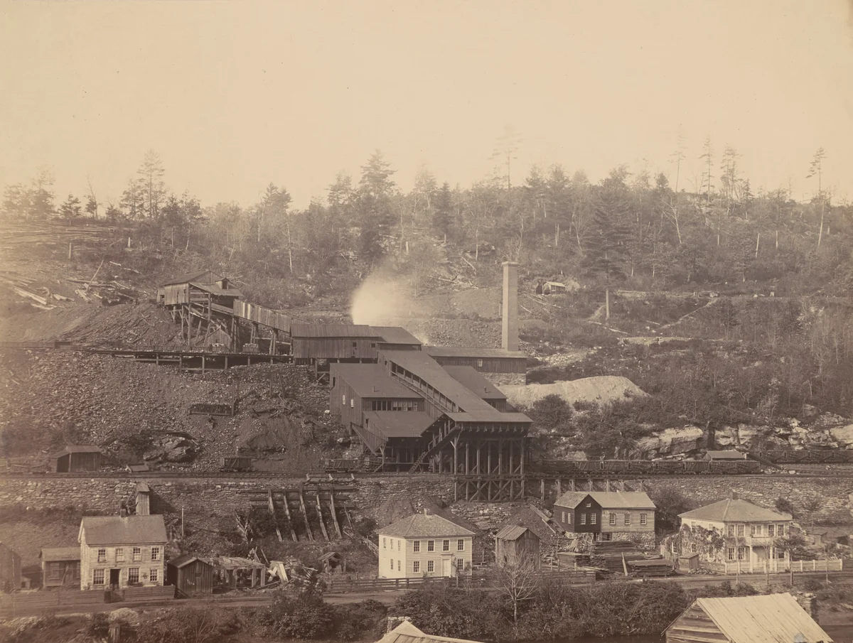 Eaton and Co.'s Breaker, Archibald, Del. & Hudson Canal Co. by Thomas H. Johnson, photograph, 1858-1868