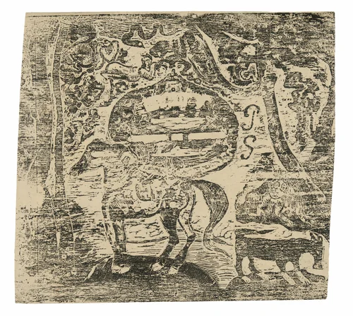 Horse, with Other Animals and Ornaments by Paul Gauguin, print, 1899-1900