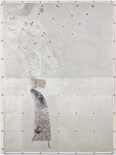 Portrait of Julius Hemphill by Oliver Lee Jackson, painting, 1973