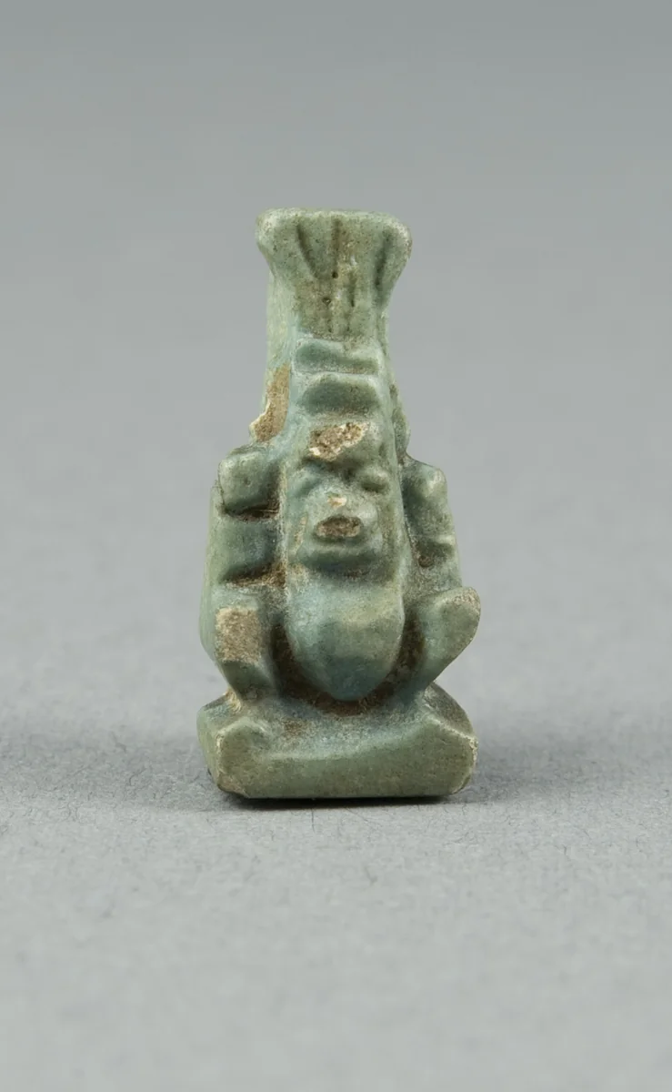 Amulet of the God Bes by Egyptian, metalwork, -1069--664