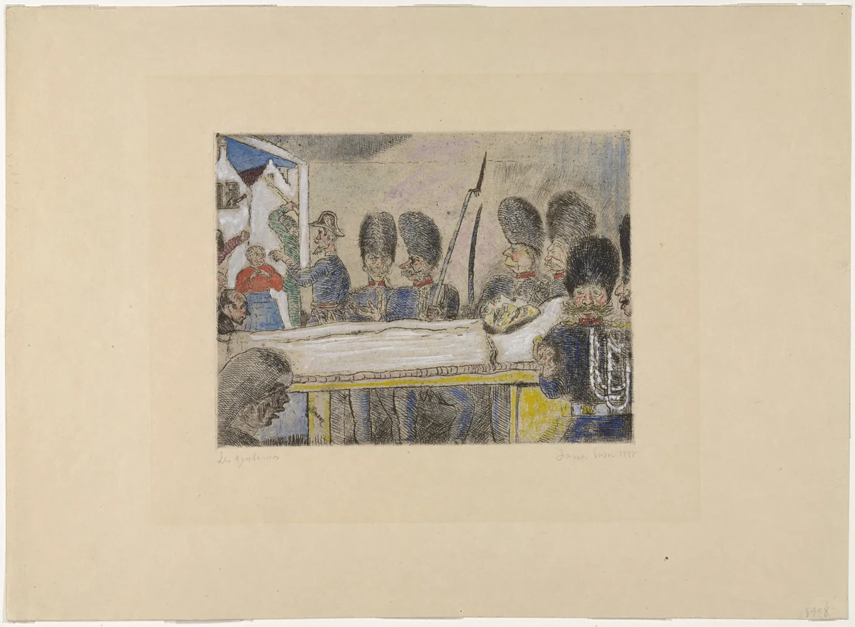 The Gendarmes (Les Gendarmes), state IV by James Ensor, print, 1888