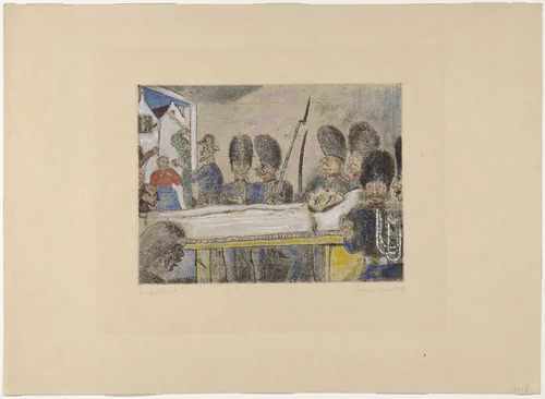 The Gendarmes (Les Gendarmes), state IV by James Ensor, print, 1888