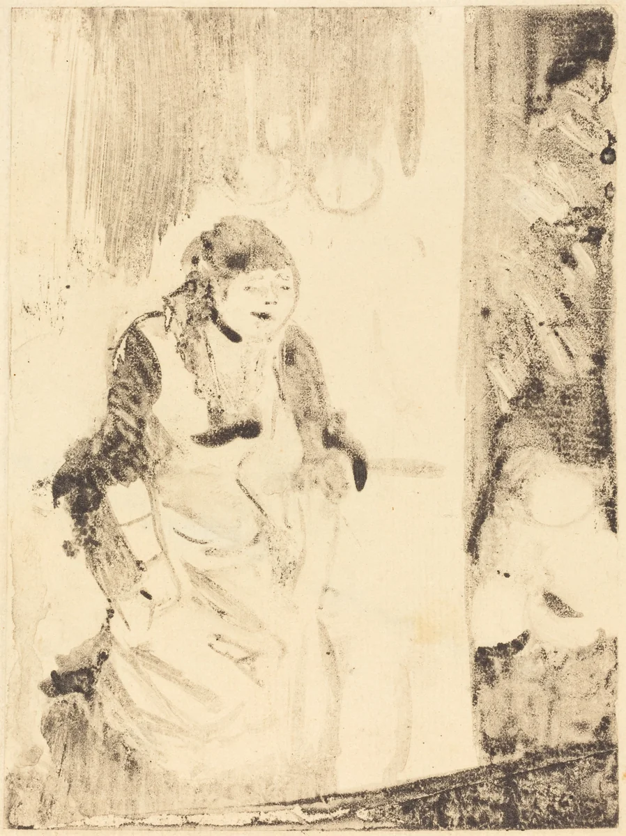 Mlle Bécat by Edgar Degas, print, 1877-1878