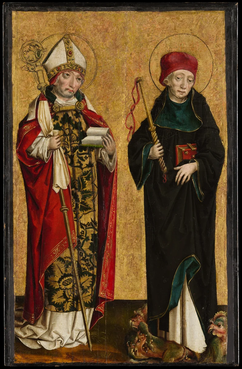 Saint Adalbert and Saint Procopius by Master of Eggenburg, painting, 1490-1500