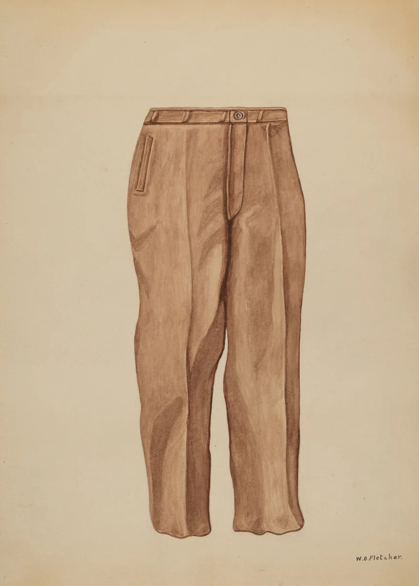 Trousers by William O. Fletcher, index of american design, 1937