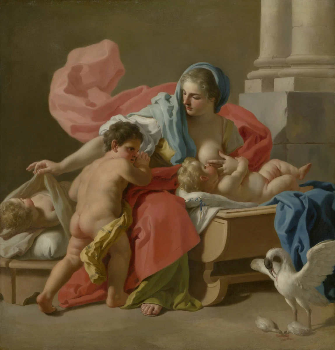 Charity by Francesco de Mura, painting, 1743-1744