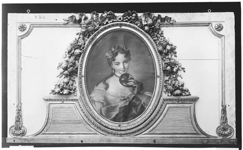 Woman with a mask (one of a set) by French Painter, painting, 1770-1790