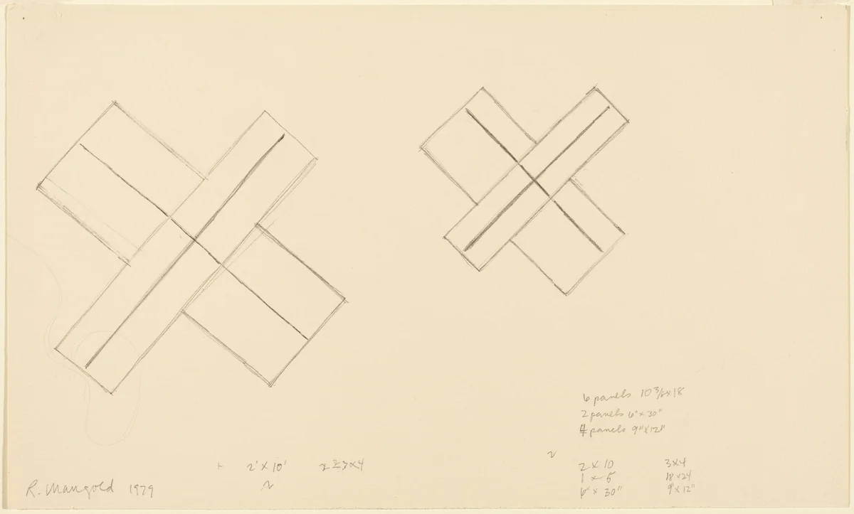 Untitled by Robert Mangold, drawing, 1979