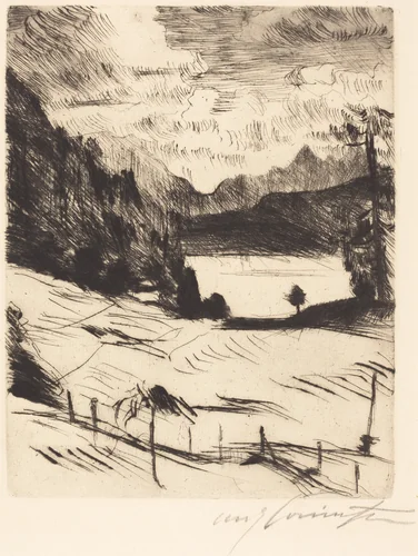Der Walchensee (The Walchensee) by Lovis Corinth, print, 1920