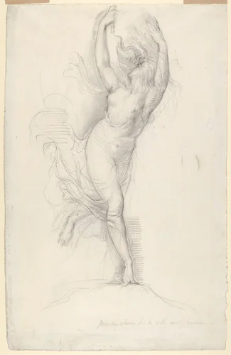 "Jocund Day Stands Tip Toe on the Misty Mountain Tops" (Shakespeare, Romeo and Juliet, Act 3, Scene 5) by George Richmond, drawing, 1825-1835