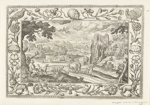 Val van Icarus by Unknown, print, 1582-1586
